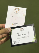 4x2.5 inches Thankyou Cards