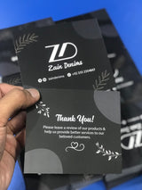 4x3.5 inches Thankyou Cards