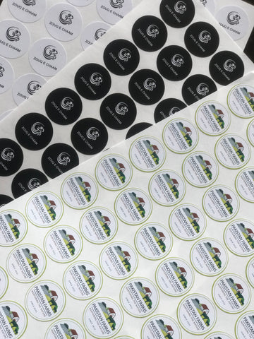 1 inch Round Stickers
