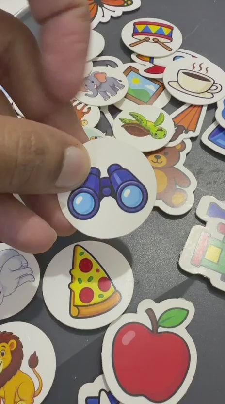 Velcro Card Board Activity - Five Senses