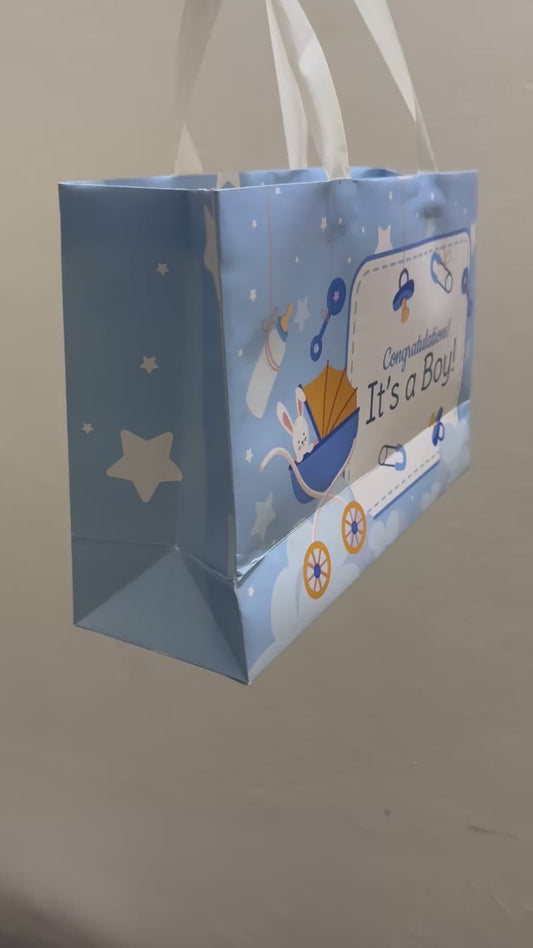 Large Card Bag for Baby Announcement (Customised)