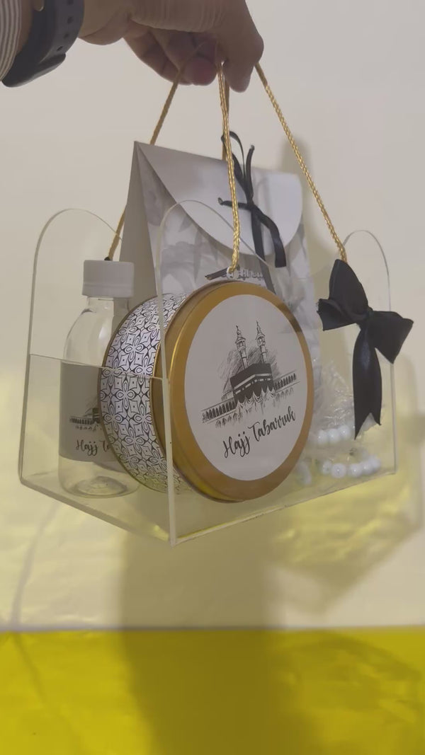 Acrylic Set - Hajj / Umrah Tabarruk Packaging (with medium tin box)