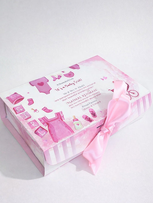 Baby Announcement - Half KG Card Box