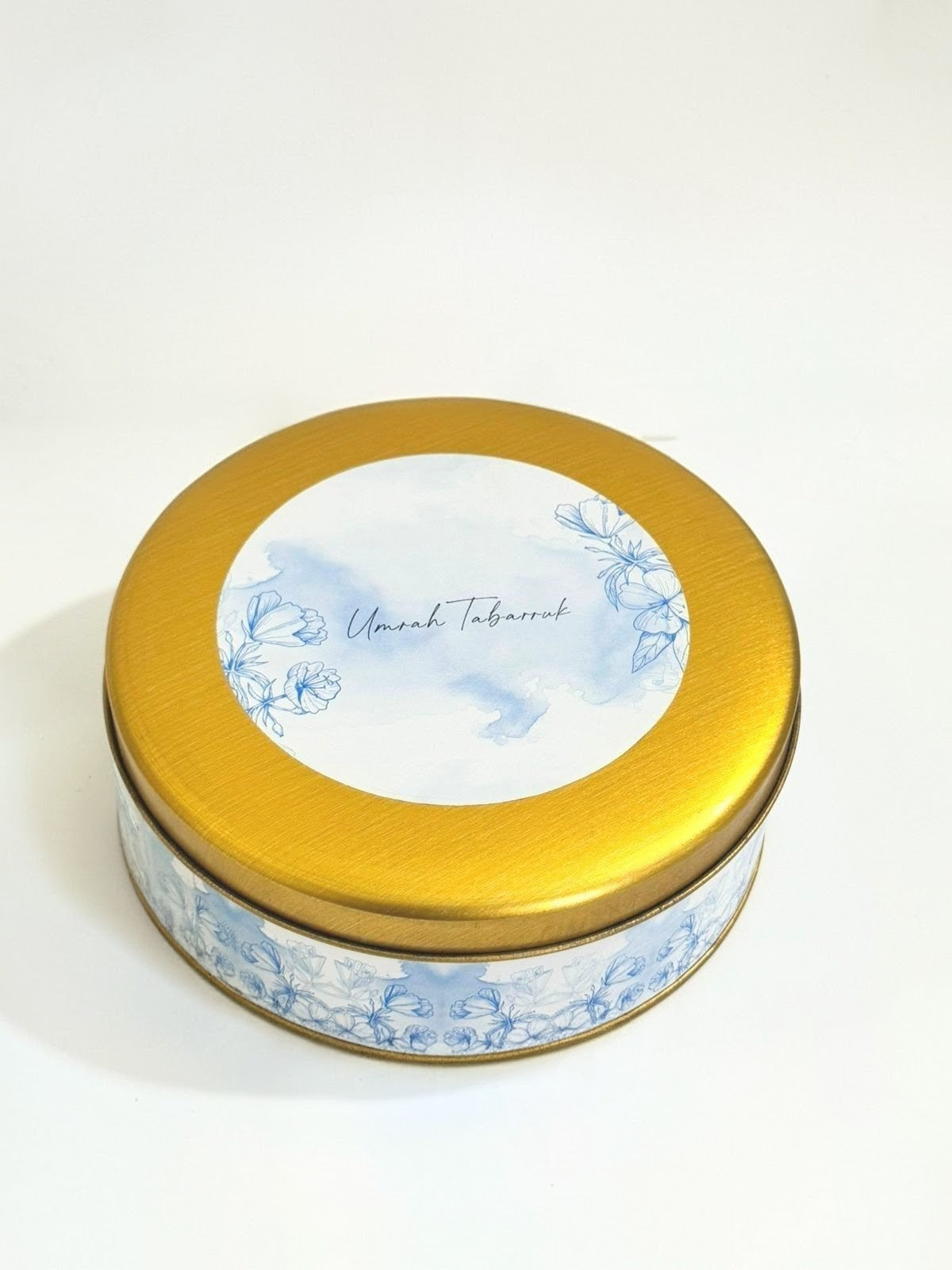 Half KG Tin Box  - ( Light Floral ) Umrah / Hajj Tabarruk