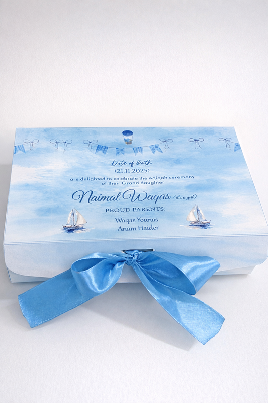Baby Announcement - Half KG Card Box