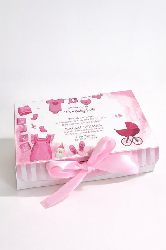 Baby Announcement - Half KG Card Box