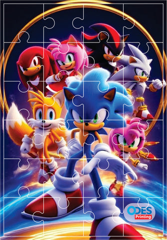 Jigsaw Puzzle - Sonic (Age 3+) A5 size